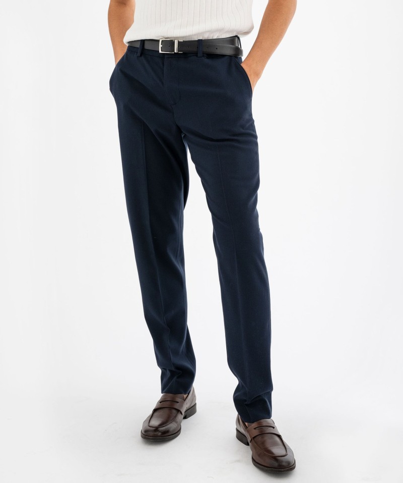 Pantalon de costume en viscose texturée homme